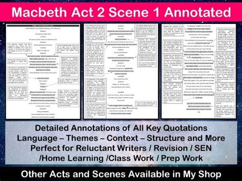 act 2 scene 1 summary macbeth